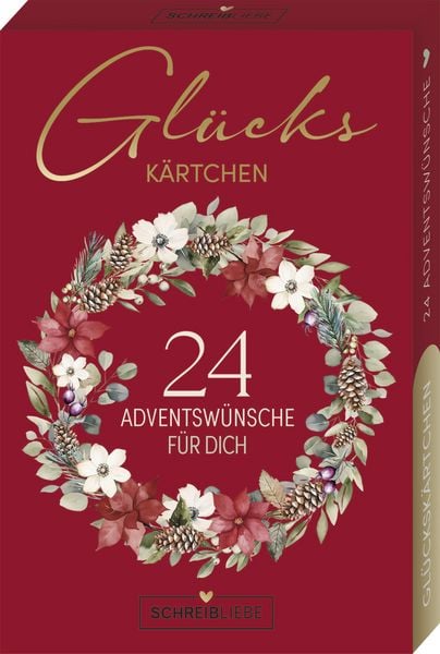 Produktbild: Gl&uuml;cksk&auml;rtchen Advent-24 Adventsw&uuml;nsche
