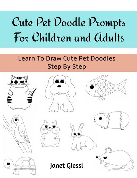 Produktbild: Cute Pet Doodle Prompts For Children and Adults