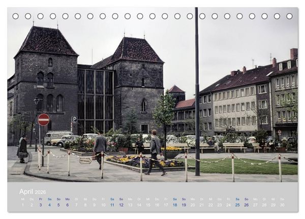 Produktbild: Hildesheim - damals ... (Tischkalender 2026 DIN A5 quer), CALVENDO Monatskalender