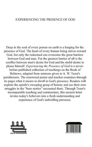 Produktbild: Experiencing The Presence Of God