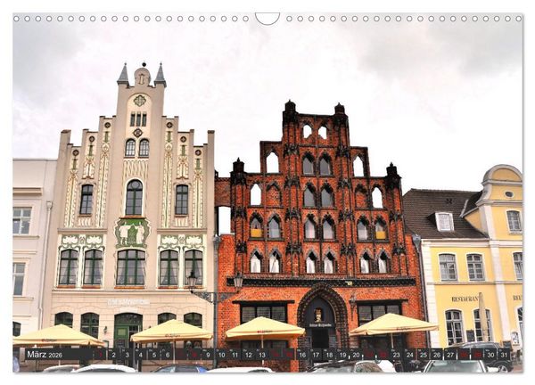 Produktbild: WISMAR die Hanststadt (Wandkalender 2026 DIN A3 quer), CALVENDO Monatskalender