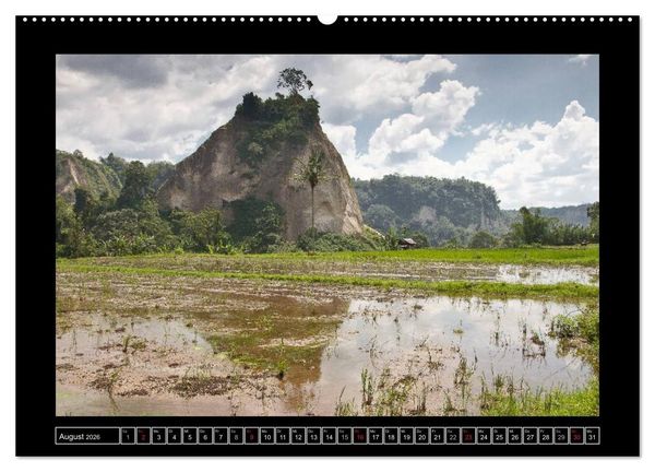 Produktbild: Sumatra &ndash; Architektur und Landschaft (hochwertiger Premium Wandkalender 2026 DIN A2 quer), Kunstdruck in Hochglanz