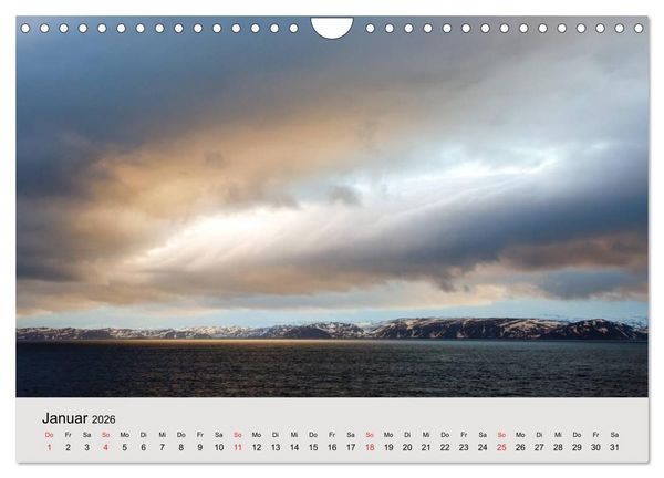 Produktbild: Mit den Hurtigruten unterwegs (Wandkalender 2026 DIN A4 quer), CALVENDO Monatskalender