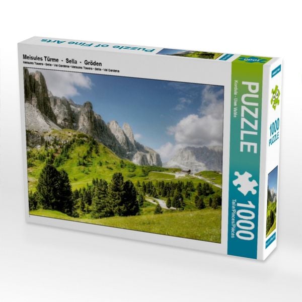 Produktbild: CALVENDO Puzzle Meisules T&uuml;rme - Sella - Gr&ouml;den | 1000 Teile Lege-Gr&ouml;&szlig;e 64x48cm Foto-Puzzle f&uuml;r gl&uuml;ckliche Stunden
