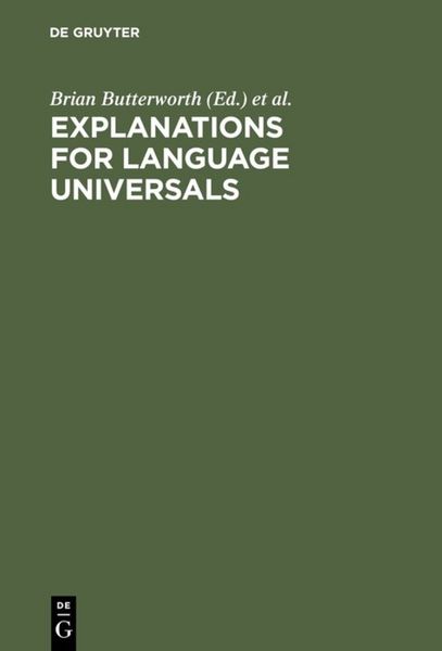 Produktbild: Explanations for Language Universals