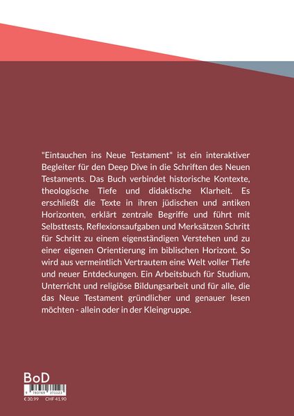 Produktbild: Eintauchen ins Neue Testament