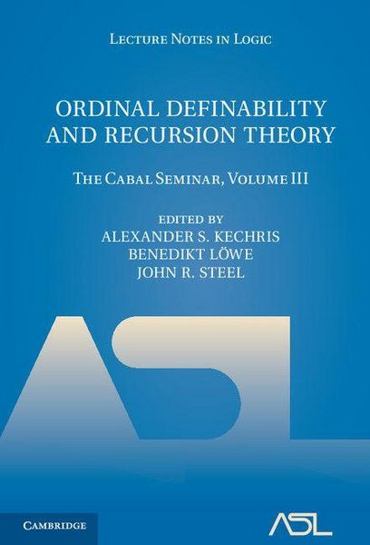 Produktbild: Ordinal Definability and Recursion Theory