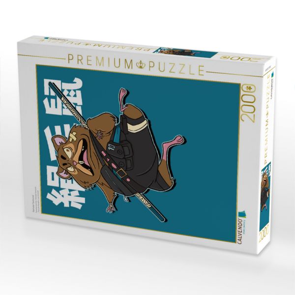 Produktbild: CALVENDO Puzzle Hamster Samourai | 2000 Teile Lege-Gr&ouml;&szlig;e 90x67cm Foto-Puzzle f&uuml;r gl&uuml;ckliche Stunden