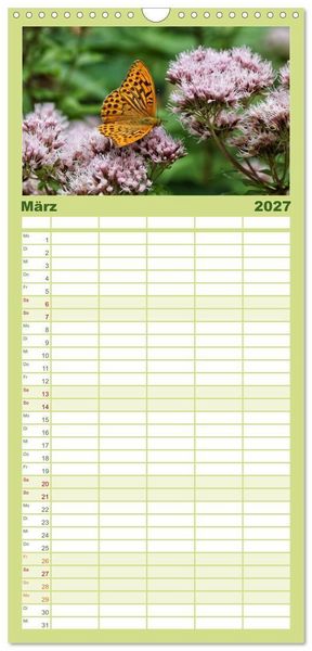 Produktbild: Familienplaner 2027 - Allg&auml;u - Natur pur mit 5 Spalten (Wandkalender, 21 x 45 cm) CALVENDO