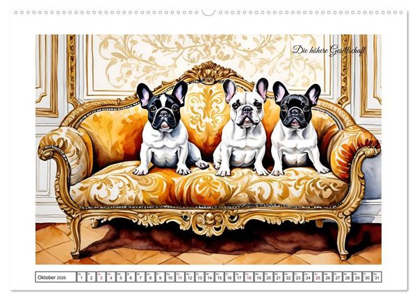 Produktbild: Hundetr&auml;ume (Wandkalender 2026 DIN A2 quer), CALVENDO Monatskalender