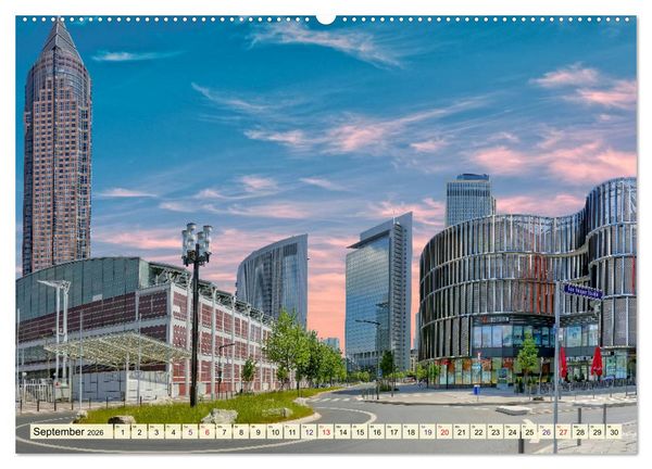 Produktbild: Frankfurt - meine Stadt mit viel Herz (hochwertiger Premium Wandkalender 2026 DIN A2 quer), Kunstdruck in Hochglanz