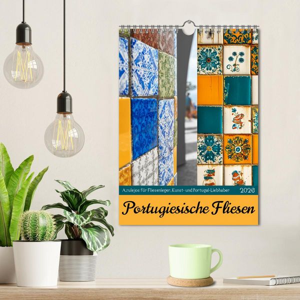Produktbild: Portugiesischer Fliesen - Azulejos f&uuml;r Fliesenleger, Kunst- und Portugal-Liebhaber (Wandkalender 2026 DIN A4 hoch), CALVENDO Monatskalender
