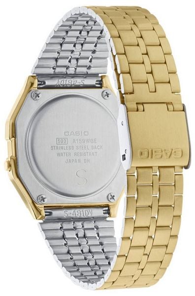 Produktbild: Casio Quarz Armbanduhr A159WGEA-1EF (L x B x H) 36.8 x 32.2 x 8.2 mm Gold Geh&auml;usematerial=Harz Material (Armband)=Edelstahl