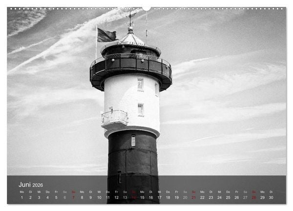 Produktbild: Wangerooge Noir (hochwertiger Premium Wandkalender 2026 DIN A2 quer), Kunstdruck in Hochglanz