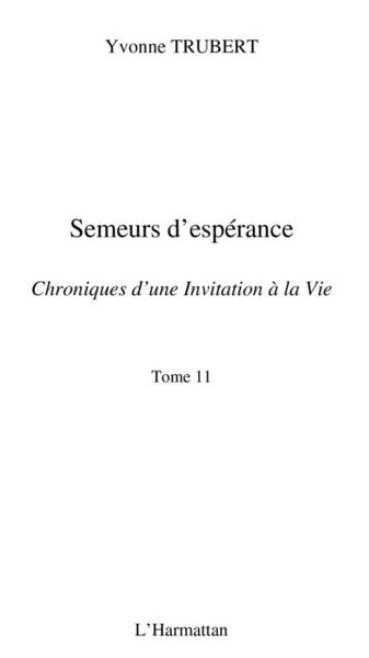 Produktbild: Semeurs d'esperance - chroniques d'une invitation a la vie -