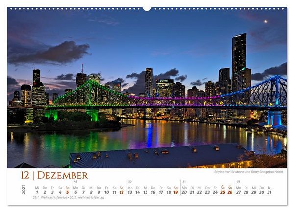 Produktbild: Australien - Cairns-Brisbane (Wandkalender 2027 DIN A2 quer), CALVENDO Monatskalender