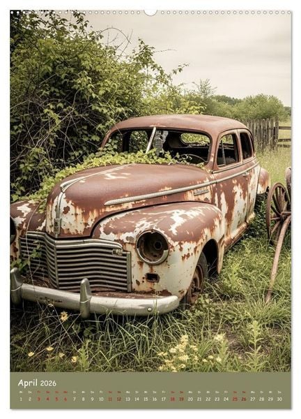Produktbild: Vintage Moments - Klassiker f&uuml;r jeden Monat (hochwertiger Premium Wandkalender 2026 DIN A2 hoch), Kunstdruck in Hochglanz