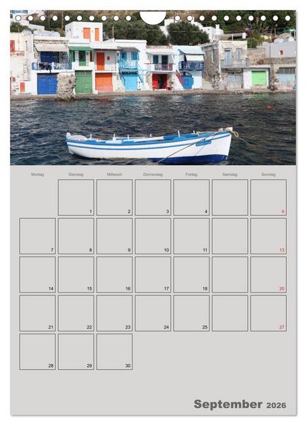 Produktbild: Kykladen, Perlen der &Auml;g&auml;is (Wandkalender 2026 DIN A4 hoch), CALVENDO Monatskalender