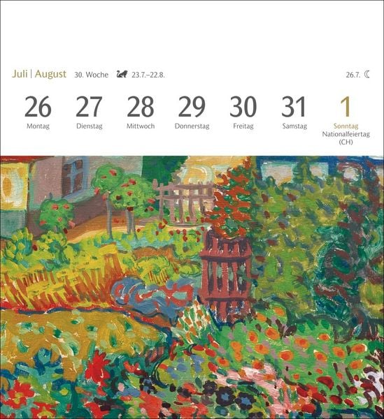 Produktbild: Malerische G&auml;rten Postkartenkalender 2027 - Kalender mit 53 Kunstpostkarten