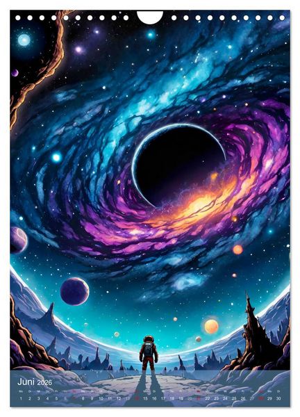 Produktbild: Weltraumtr&auml;ume (Wandkalender 2026 DIN A4 hoch), CALVENDO Monatskalender