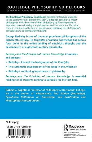 Produktbild: Routledge Philosophy GuideBook to Berkeley and the Principles of Human Knowledge