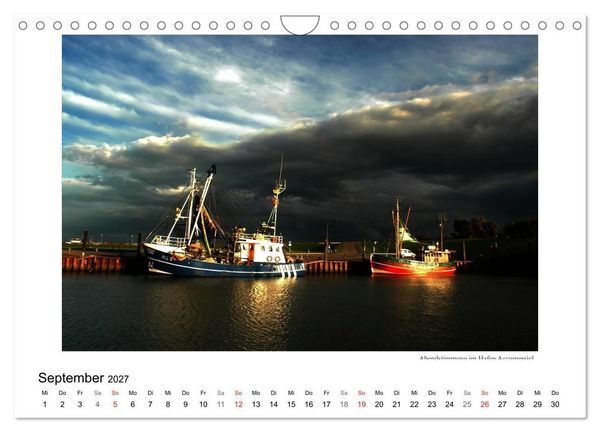 Produktbild: Krabbenkutter in Ostfriesland (Wandkalender 2027 DIN A4 quer), CALVENDO Monatskalender