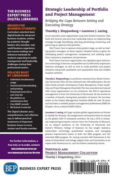 Produktbild: Strategic Leadership of Portfolio and Project Management