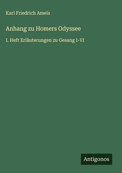 Produktbild: Anhang zu Homers Odyssee