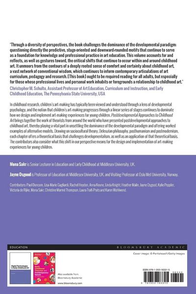 Produktbild: Postdevelopmental Approaches to Childhood Art