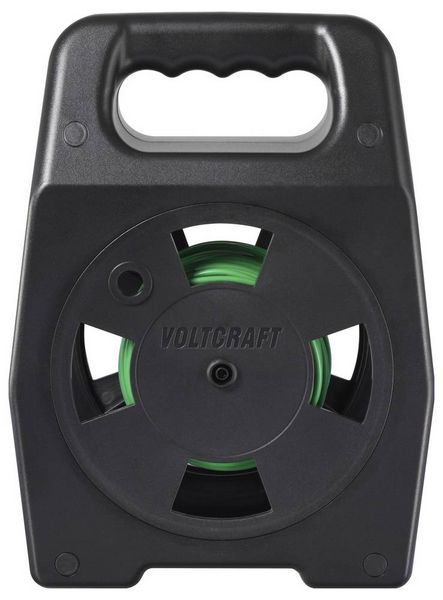 Produktbild: VOLTCRAFT EML-30 Erdungsmessleitung 30 m Gr&uuml;n auf Spindel CAT III 1000 V Kunststofffaser f&uuml;r hohe Zugfestigkeit