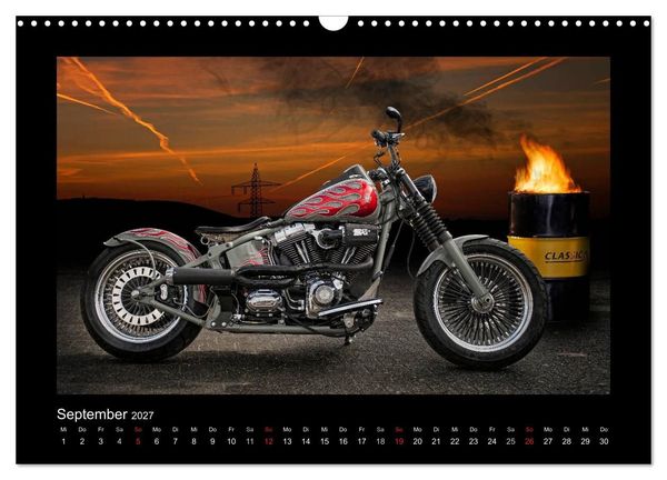 Produktbild: Motorrad-Tr&auml;ume &ndash; Chopper und Custombikes (Wandkalender 2027 DIN A3 quer), CALVENDO Monatskalender