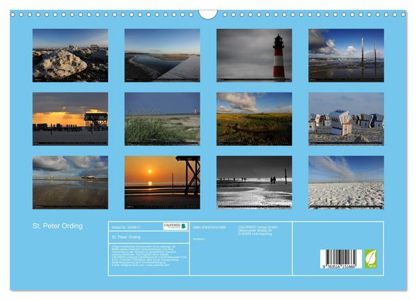 Produktbild: St. Peter Ording (Wandkalender 2026 DIN A3 quer), CALVENDO Monatskalender
