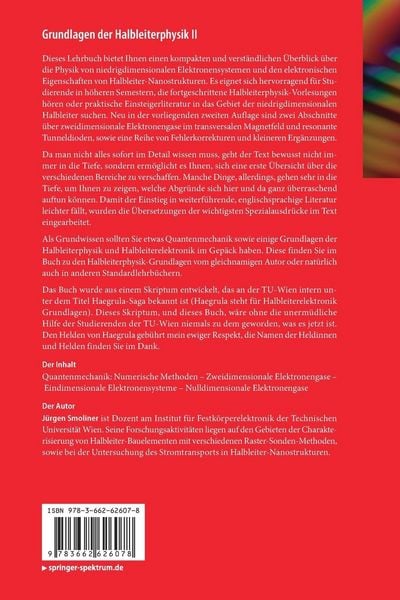 Produktbild: Grundlagen der Halbleiterphysik II