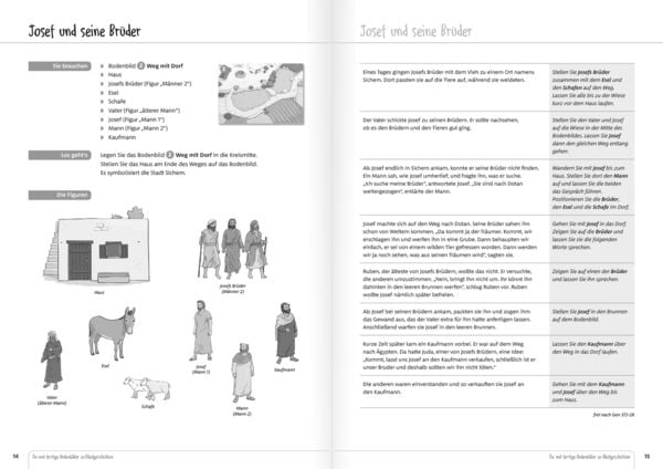 Produktbild: Fix und fertige Bodenbilder zu Bibelgeschichten