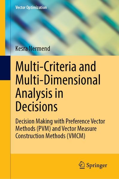 Produktbild: Multi-Criteria and Multi-Dimensional Analysis in Decisions