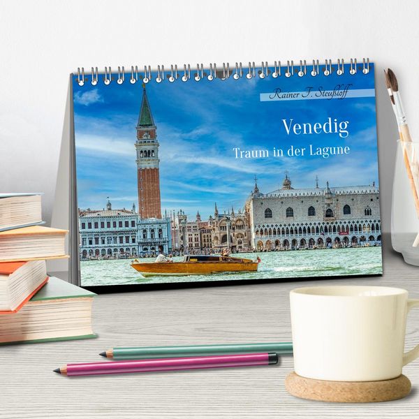 Produktbild: Venedig - Traum in der Lagune (Tischkalender 2026 DIN A5 quer), CALVENDO Monatskalender