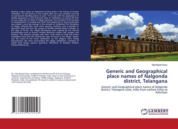 Produktbild: Generic and Geographical place names of Nalgonda district, Telangana
