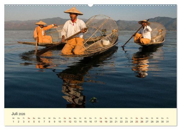Produktbild: Leben in Myanmar (hochwertiger Premium Wandkalender 2026 DIN A2 quer), Kunstdruck in Hochglanz