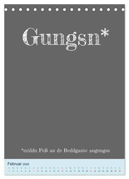 Produktbild: Ningeln&auml;sorum! Mundart und Dialekt Kalender Sachsen (Tischkalender 2026 DIN A5 hoch), CALVENDO Monatskalender
