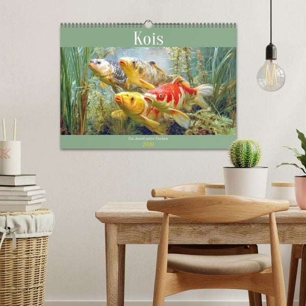 Produktbild: Kois - Ein Juwel unter Fischen (Wandkalender 2026 DIN A3 quer), CALVENDO Monatskalender