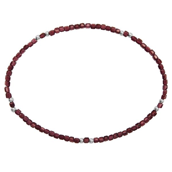 Produktbild: Armband - "Harmony of nature" Rhodolith Granat - Edelstahl
