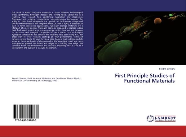 Produktbild: First Principle Studies of Functional Materials