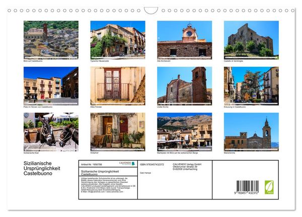 Produktbild: Sizilianische Urspr&uuml;nglichkeit Castelbuono (Wandkalender 2026 DIN A3 quer), CALVENDO Monatskalender