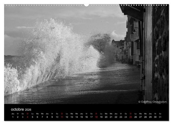 Produktbild: GRANDES MAR&Eacute;ES &Agrave; SAINT-MALO (Calendrier mural 2026 DIN A2 vertical) calendrier de bureau
