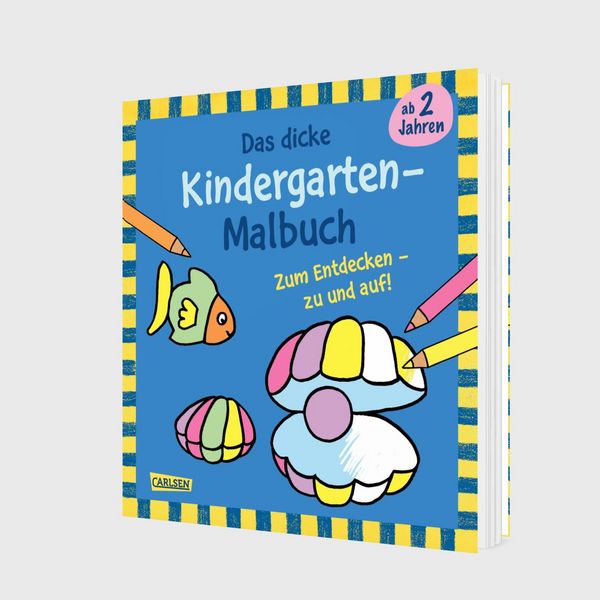Produktbild: Ausmalbilder f&uuml;r Kita-Kinder: Das dicke Kindergarten Malbuch zum Entdecken