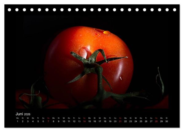 Produktbild: Rot (Tischkalender 2026 DIN A5 quer), CALVENDO Monatskalender