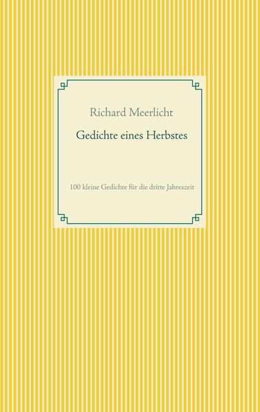 Produktbild: Gedichte eines Herbstes