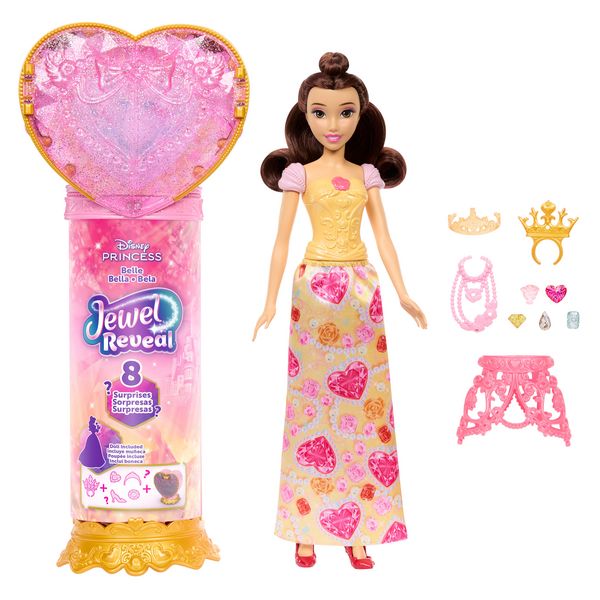 Produktbild: Disney Prinzessin Juwel Reveal Belle Puppe