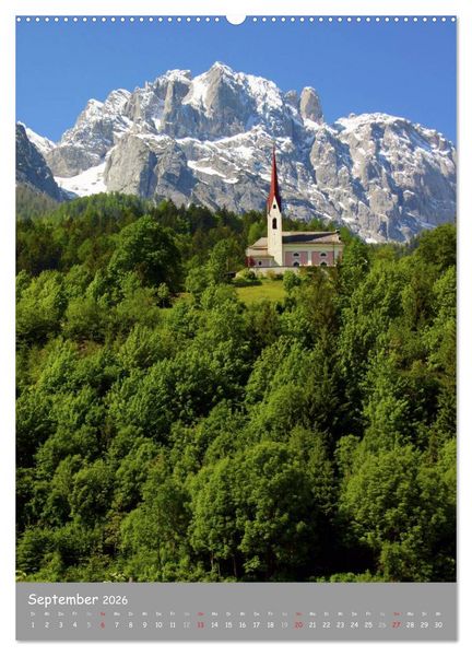 Produktbild: Sch&ouml;nes Land Tirol (Wandkalender 2026 DIN A2 hoch), CALVENDO Monatskalender