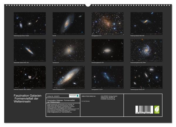 Produktbild: Faszination Galaxien Formenvielfalt der Welteninseln (hochwertiger Premium Wandkalender 2026 DIN A2 quer), Kunstdruck in Hochglanz